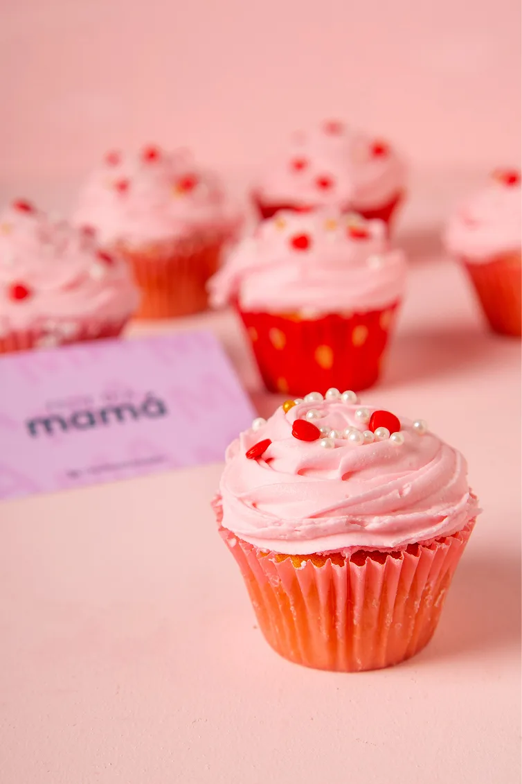 muffin vainilla con ddl  especial mamá